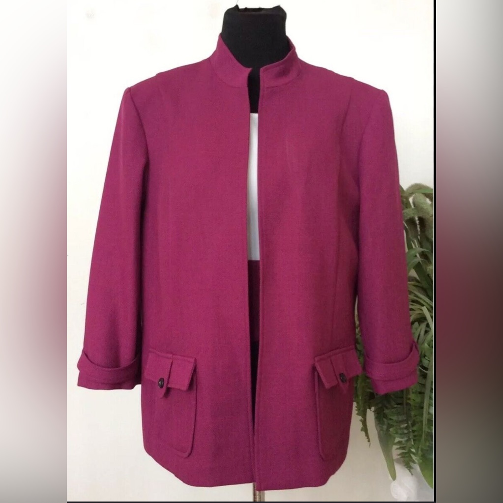 Perceptions Buttonless Blazer Size 16